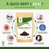 Açaï Bio en Poudre - Superaliment Riche en Fer Fibres Omega 9 - Puissant Antioxydant - Baie Lyophilisée de Qualité Prémium - 