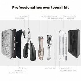 Lot de 6 coupe-ongles pour personnes âgées - Coupe-ongles épais - Pour ongles dorteils - Pour adulte - Manche long - Profess