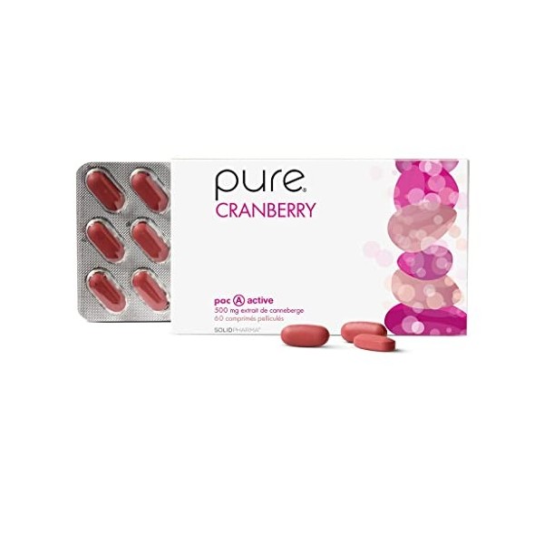 Pure Cranberry – 60 Comprimés de Cranberry Hautement Dosés, Supplément Nutritionnel Enrichissant Pour le Renforcement de la V