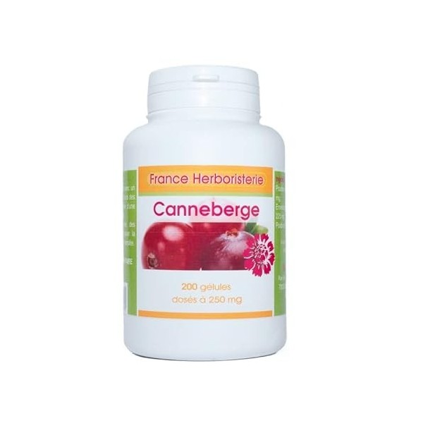 GELULES CANNEBERGE 200 gélules dosées 250 mg