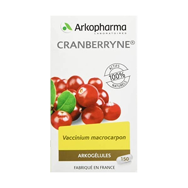 Arkopharma Cranberryne Phytothérapie Cure Arkogélules Canneberge Flacon de 150 Gélules