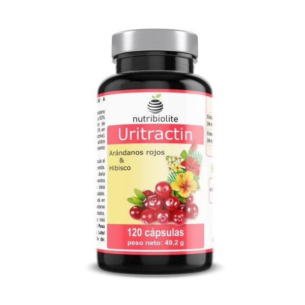 Uritractin - Flore Intime, inconfort urinaire, extraits concentrés de canneberge américaine + Hibiscus, 125 mg de proanthocya