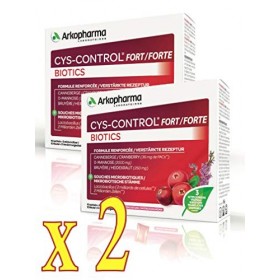 CYS-CONTROL FORT - BIOTICS Confort Urinaire - 10 sachets + 5 Sticks - Lot de 2 Boites