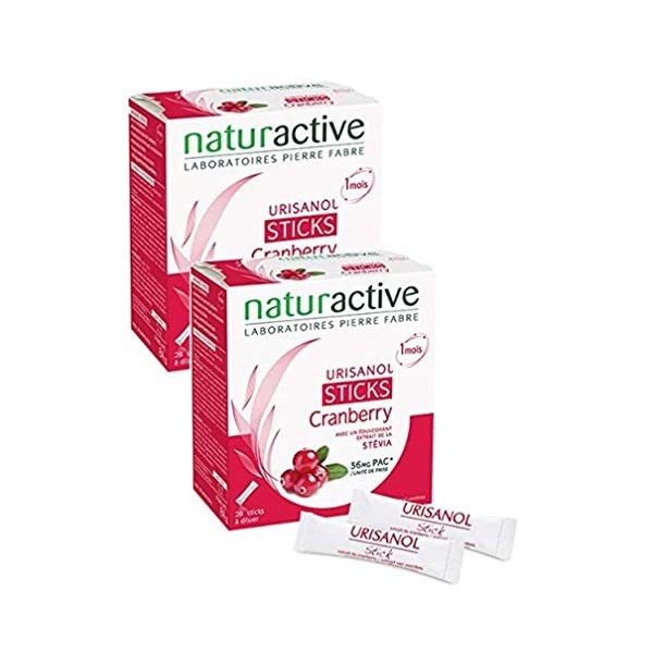 Naturactive - URISANOL Complement alimentaire Gênes Urinaires Récidivantes Naturactive - Lot de 2 x 28 Sticks