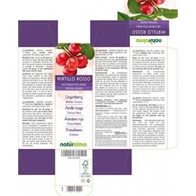 Airelle rouge Vaccinium vitis-idaea feuilles Teinture Mère sans alcool Naturalma | Extrait liquide gouttes 120 ml | Complém