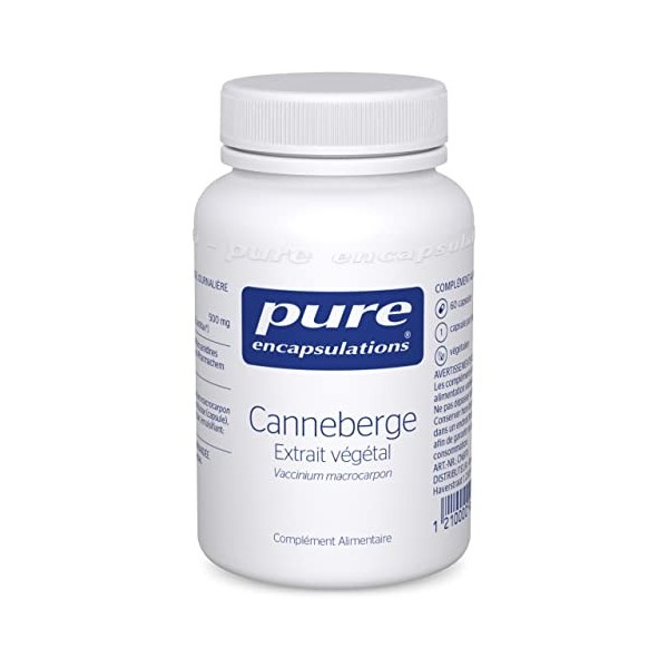 Pure Encapsulations - Canneberge - Extrait Végétal de Canneberge - Antioxydant pour Bien-Être des Femmes - Hautement Absorbab