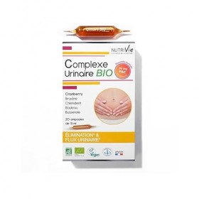 Ampoules Complexe Urinaire BIO - VEGAN, BIO - NUTRIVIE - Fabriqué en France