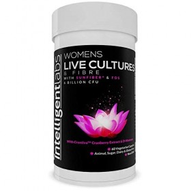 Les meilleures cultures vivantes pour femmes, formule UTI avec extrait de canneberge, D-Mannose et fibres tout en un ! 6 mill