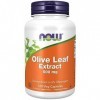 Now Foods, Olive Leaf Extract Extrait de Feuille dOlivier , 500mg, 120 Capsules végétaliennes, Testé en Laboratoire, Sans S