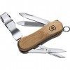 Victorinox Nailclip 580, Swiss Made, 6 Fonctions, Lime à Ongles, Coupe-Ongles, Lame, Ciseaux, Bois