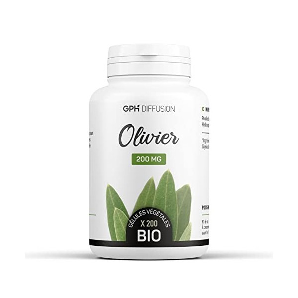 Olivier Bio - 200 mg - 200 gélules végétales