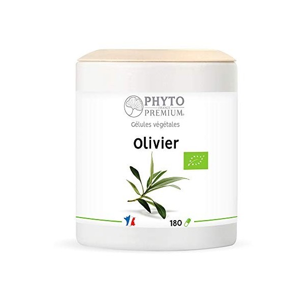 OLIVIER feuille – Olea europea – 180 gélules 200 MG BIO 