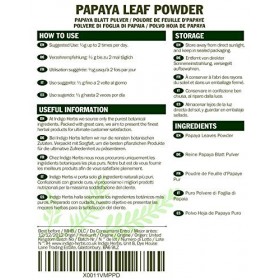 Indigo Herbs Poudre de Feuille dPapaye 100g