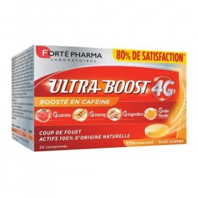 Forté Pharma - Ultra Boost 4G | Booster dEnergie - Giseng - Guarana - Gingembre | Complément Alimentaire - Caféine et Acérol