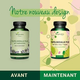 Harpagophytum Plus Vegavero® | Avec Griffe du Diable, Gingembre et Saule Blanc | Sans Additifs | Douleurs Articulaires | Avec