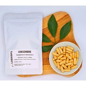 GINGEMBRE 400 gélules dosées à 500 mg enveloppe végétale - complément alimentaire