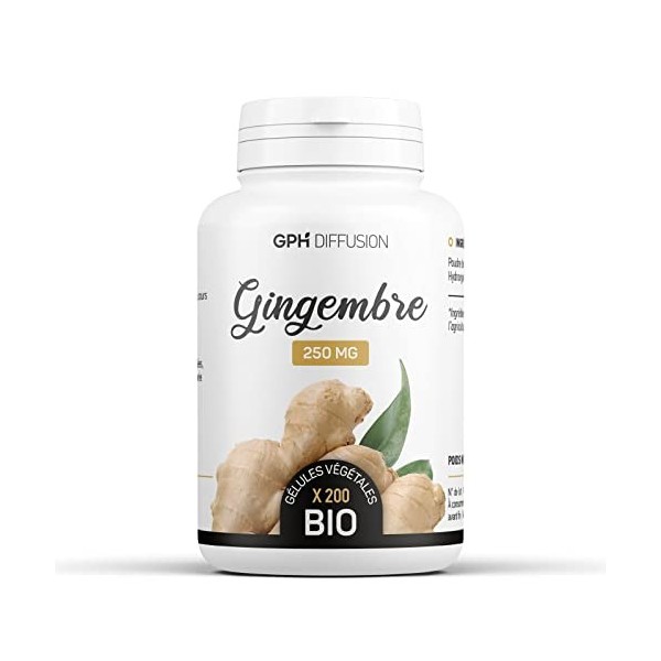Gingembre Bio - 250 mg - 200 gélules végétales