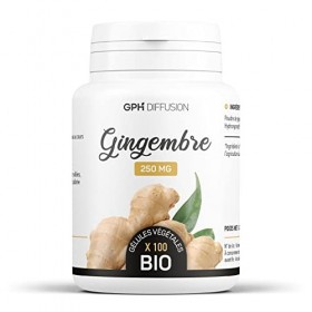 Gingembre racine biologique 250 mg - 100 gélules végétales