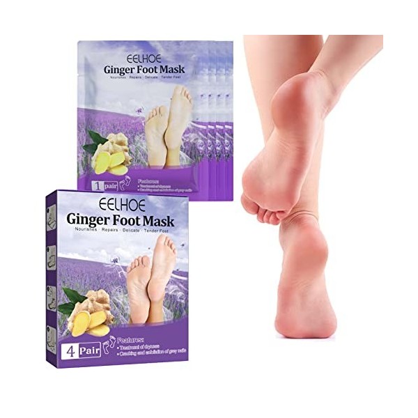 Rianpesn 2 Pcs Patch au Gingembre | Sac Patch pour Les Pieds au Gingembre Doux avec | 4pcs Ginger Padtch pour Les Pieds Offre