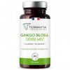 GINKGO BILOBA 12000 mg | Biodisponibilité Optimale | Booster Mémoire - Concentration - Performance Intellectuelle - Circulati