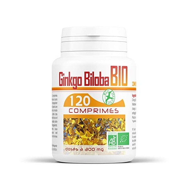 Ginkgo biloba Bio - 120 comprimés de 300 mg