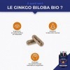 Ginkgo Biloba BIO - Complexe Mémoire & Concentration - Booste les Performances Cérébrales - Sauge BIO - 60 Gélules Vegan - Nu