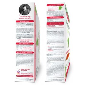 SuperDiet Ginkgo Biloba Bio Circulation Mémoire 20 ampoules de 15ml soit 300ml