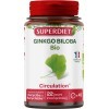 SUPERDIET - GINKGO BILOBA BIO - Circulation, Mémoire - Fabrication française - 45 comprimés