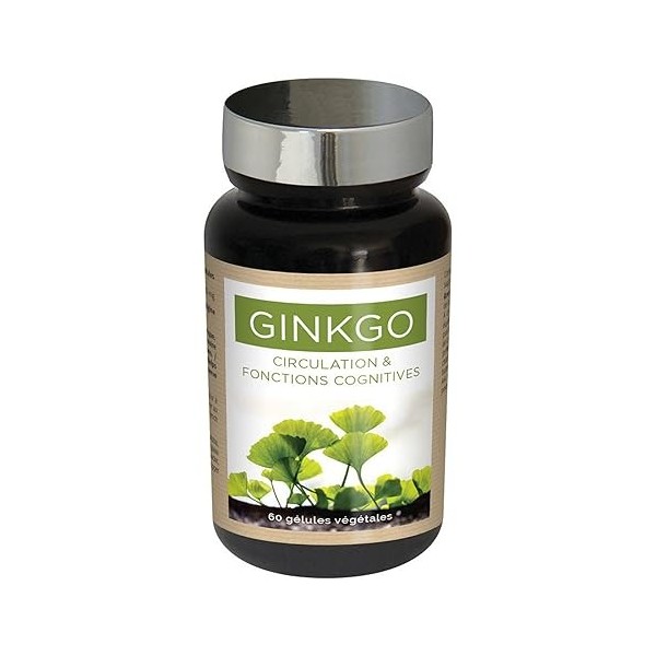 NUTRIEXPERT - Ginkgo Biloba - Préservation mémoire et fonctions cognitives - Soutient la circulation périphérique - Complémen