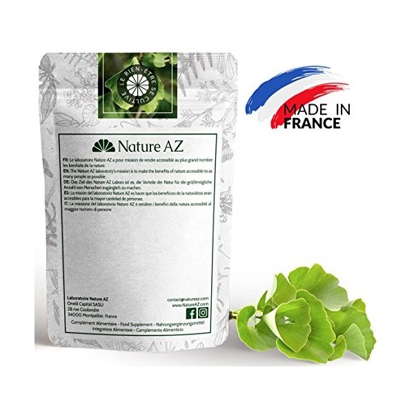 Ginkgo Biloba en poudre | sachet 100g | mémoire et concentration | micro-circulation | circulation sanguine | Fabriqué en Occ