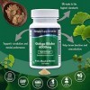 Ginkgo Biloba 6000mg |Enrichi en Fer | 120 Comprimés | Adapté aux Végétaliens | Jusqu’à 4 Mois de Bienfaits |SimplySupplement