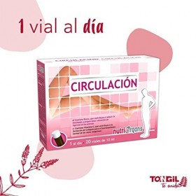 Circulation 20 Ampoules | Petit houx, Vigne et Ginkgo | Favorise la Circulation Sanguine | Api-Nature