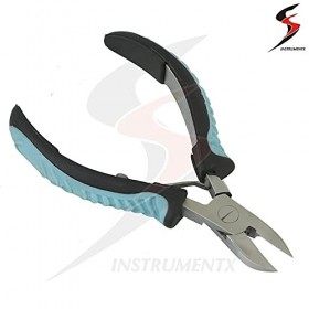 Coupe-ongles professionnel pour orteils - Pince de chiropode robuste pour ongles épais SS bleu 