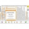 Mémoire Plus Synervital - 120 gélules dosées à 326mg - Complexe de plantes pour la Mémoire - Ginkgo biloba - Bacopa -Magnesiu