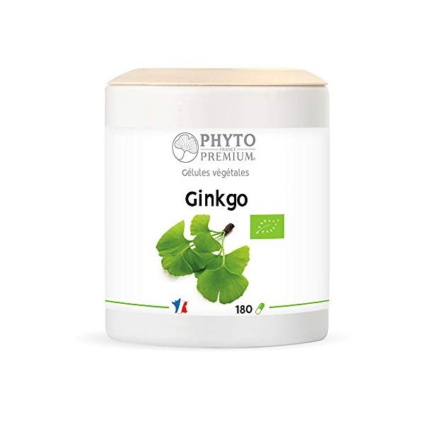 GINKGO feuille - Ginkgo biloba - 180 gélules 200 MG BIO 