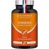 Ginseng Rouge et Blanc - 100% Naturel - Ratio d’Extraction 10:1- Dosé à 15% en Ginsénosides - Réduction de la fatigue - Aide 