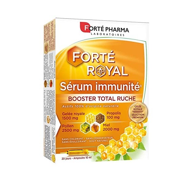 Forté Pharma - Forté Royal GinsengEnergie | Complément Alimentaire Energie au Naturel - Ginseng, Gelée Royale, Acérola, Prop