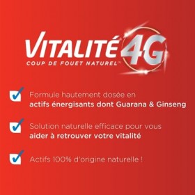 Forté Pharma - Vitalité 4G Défenses | Ginseng, Gingembre, Guarana et Gelée Royale, Propolis - Complément Alimentaire Energie 