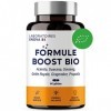 FORMULE BOOST BIO | 4G : Ginseng, Gelée royale, Guarana, Gingembre + Acérola | Complément Alimentaire Anti-Fatigue | Immunité