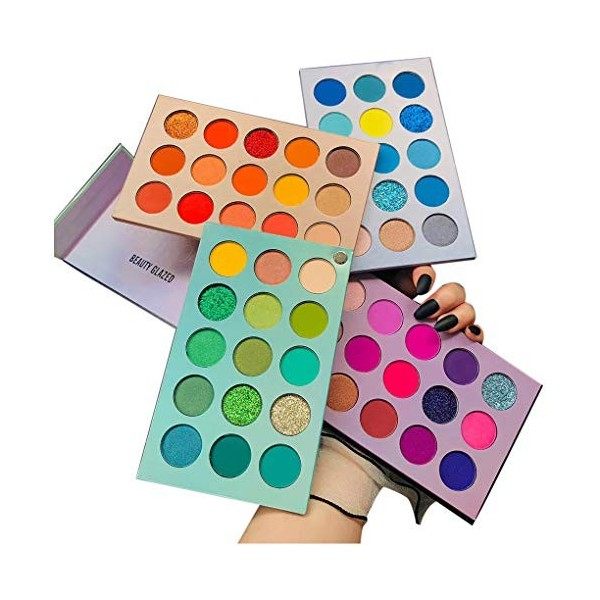 60 Colors Eyeshadow Palettes Makeup Pallets Colour Board Matte Shimmer Metallic Vegan Pigmented Colorboard Rainbow Colorful G