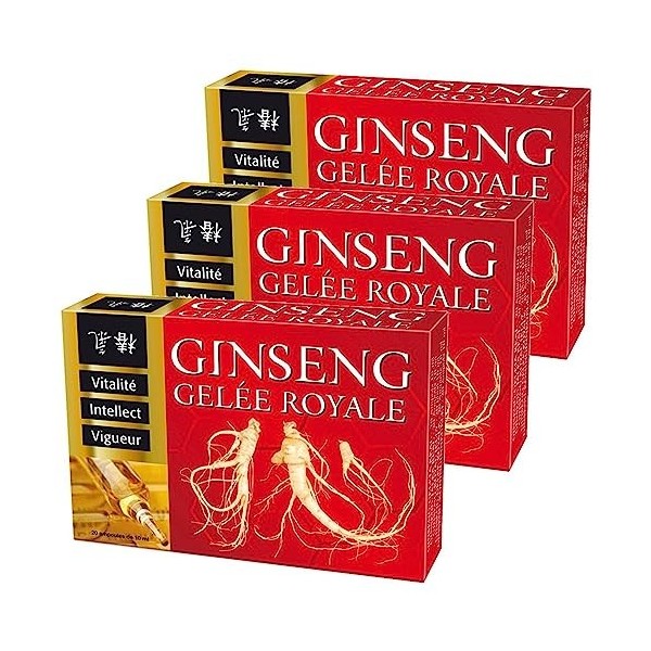 NUTRIEXPERT – Ginseng Gelée Royale – Favorise tonus physique et intellectuel – Soutient la résistance et la vigueur – Combat 