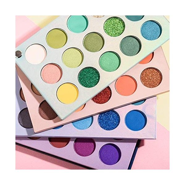 60 Colors Eyeshadow Palettes Makeup Pallets Colour Board Matte Shimmer Metallic Vegan Pigmented Colorboard Rainbow Colorful G