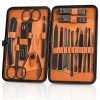 OWill Kit de manucure, 18 pièces, coupe-ongles, kit de pédicure, kit de soins des ongles, outils professionnels , cadeau pour