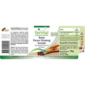 Fairvital | Panax Ginseng rouge Extrait 400mg 90 gélules - ginseng coréen - C.A. Meyer