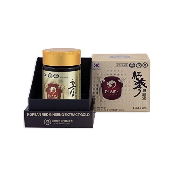 Ginseng Rouge Coréen Extrait Gold 240g - pour 8 mois - La meilleure qualité de Ginseng Rouge Coréen - La plus forte concentra