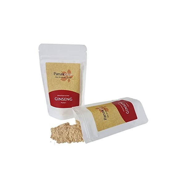 Panaxplus Ginseng en poudre de ginseng américain 100 % pur sans additifs