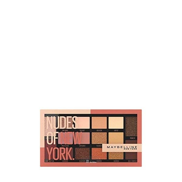 Maybelline New York Palette de fard à paupières The Nudes Palette 16 couleurs Nudes of New York