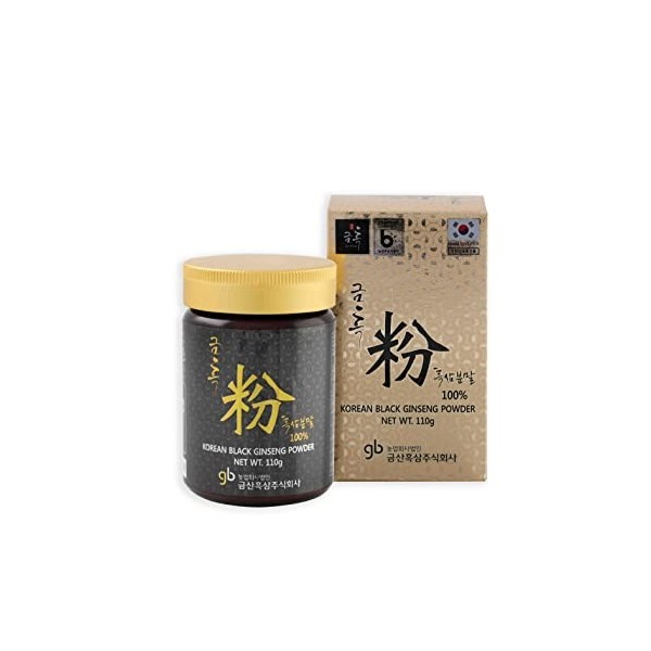 Poudre de Ginseng Noir Coréen - 110g - 100% Panax Ginseng CA Meyer de Corée du Sud
