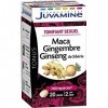 Juvamine - Comprimés Tonifiant Sexuel à base de Maca, Ginseng et Gingembre - 40 unités - 26g - Lot De 3