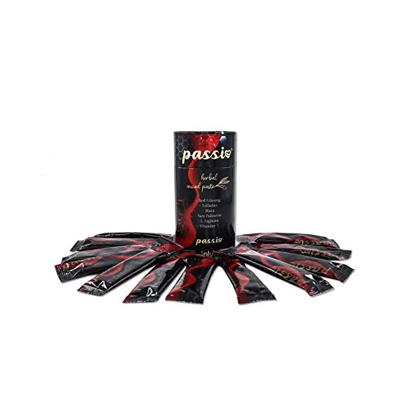 Passi Lot de 12 sachets de 10 g de pâte à base de bitkisel Macun - Pâte à base de ginseng rouge, de cannelures et de miel tur